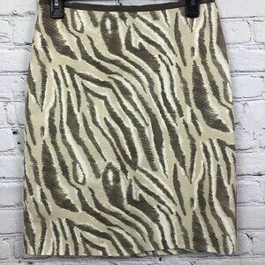 Ann Taylor Loft Pencil Skirt Size 2 Silk Blend